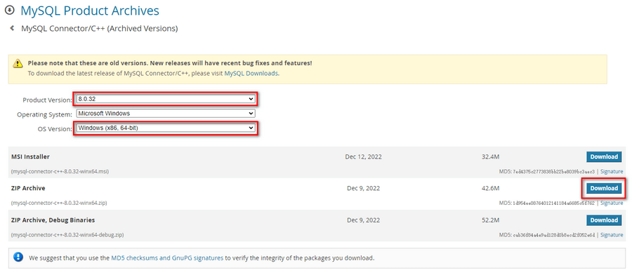 mysql-connector-c++-8.0.32-winx64